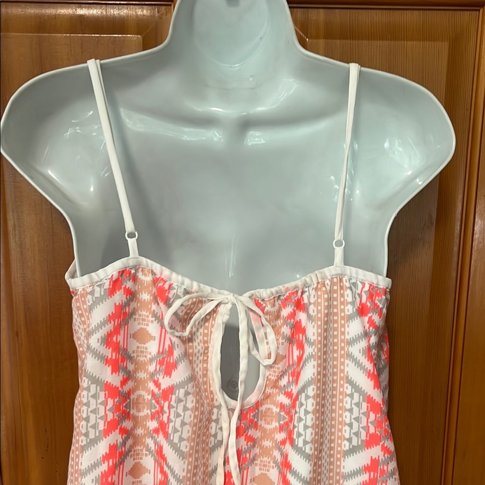 Multicolored Embellished Ruffled Mini Sundress - Picture 3 of 5